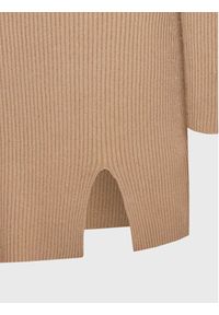 Kontatto Sukienka dzianinowa 3M7616N Brązowy Slim Fit. Kolor: brązowy. Materiał: syntetyk #4