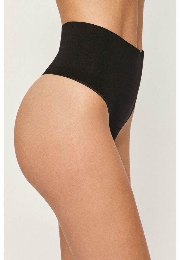 Spanx - Stringi modelujące Everyday Shaping. Kolor: czarny. Materiał: dzianina. Wzór: gładki