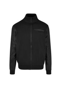 Kurtka z dresu Urban Classics Organic and Recycled Fabric Mix. Kolor: czarny. Materiał: dresówka #1