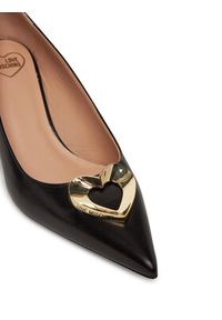 Love Moschino - LOVE MOSCHINO Czółenka JA10145G0MIE0000 Czarny. Kolor: czarny. Materiał: skóra #4