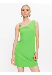 Just Cavalli Sukienka letnia 74PBO935 Zielony Regular Fit. Kolor: zielony. Materiał: bawełna. Sezon: lato #1