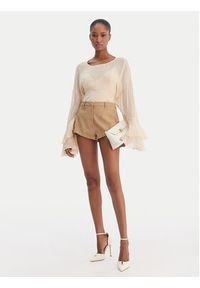 BARDOT - Bardot Szorty z imitacji skóry Jayla 60059PB2 Brązowy Slim Fit. Kolor: brązowy. Materiał: skóra #5