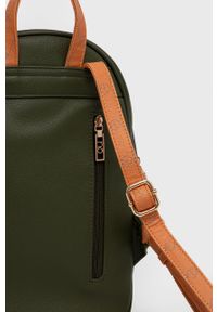 Nobo plecak damski kolor zielony mały gładki. Kolor: zielony. Wzór: gładki #4