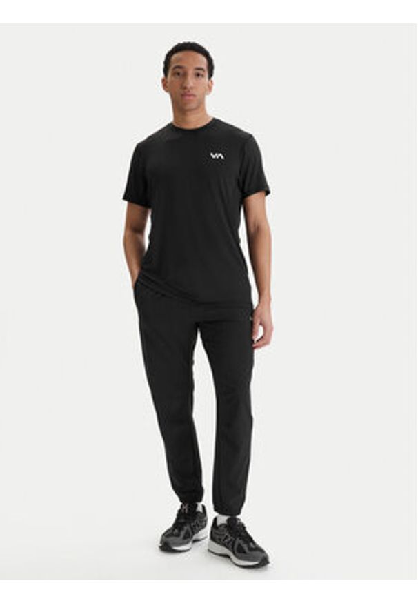 RVCA Koszulka techniczna Sport Vent 23MS013505 Czarny Performance Fit. Kolor: czarny. Materiał: syntetyk