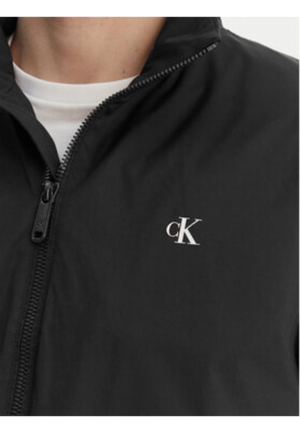 Calvin Klein Jeans Kurtka przejściowa Harrington LV04RF520G Czarny Regular Fit. Kolor: czarny. Materiał: syntetyk
