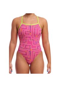 FUNKITA - Strój kąpielowy Funkita Packed Pink - Tie Me Tight - wiązany. Kolor: różowy