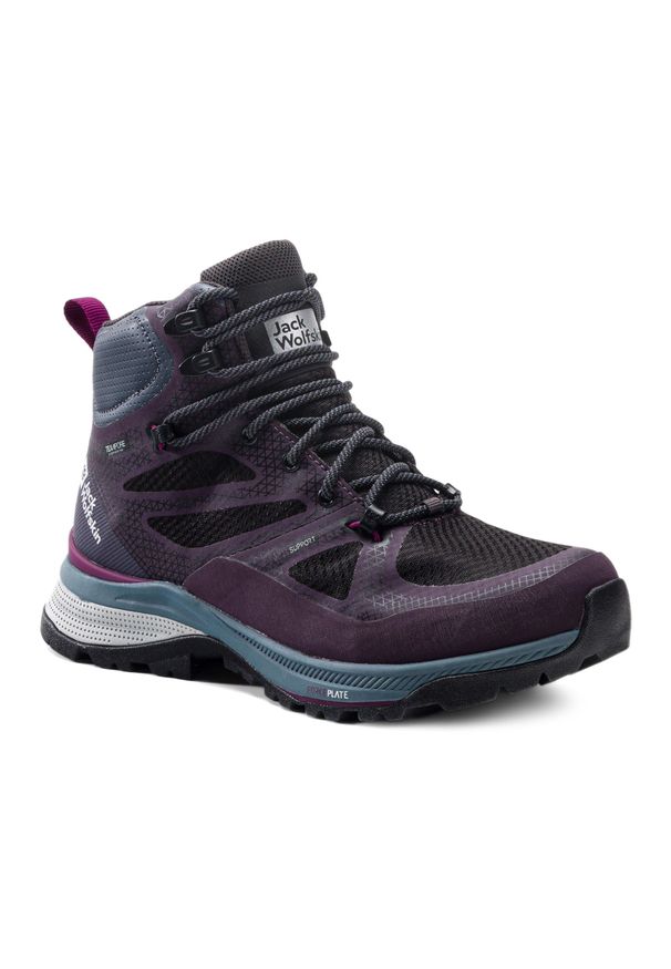 Buty trekkingowe damskie Jack Wolfskin Force Striker Texapore Mid. Kolor: fioletowy