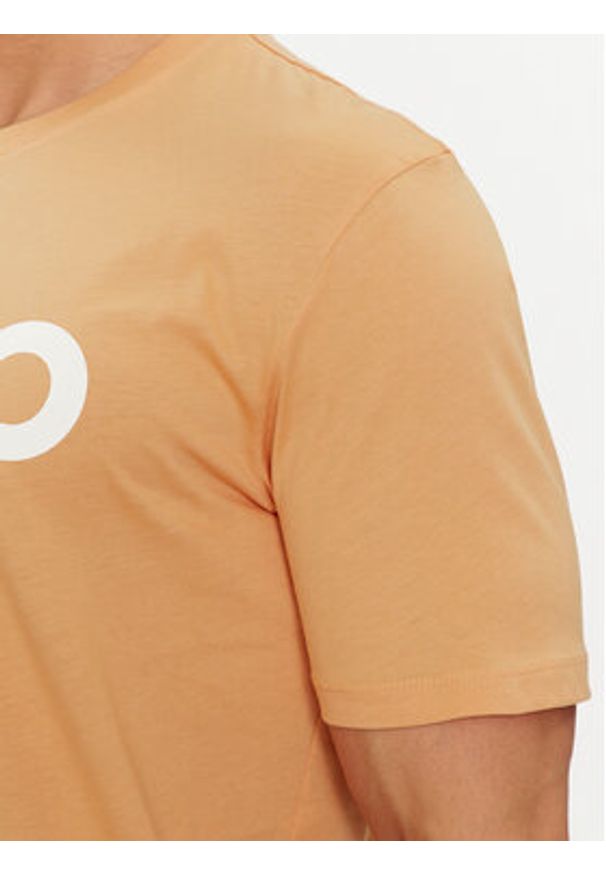 Hugo T-Shirt Dulivio 50467556 Pomarańczowy Regular Fit. Kolor: pomarańczowy. Materiał: bawełna