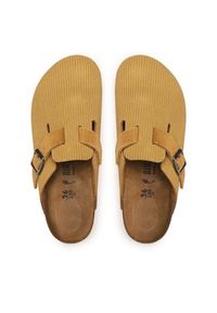 Birkenstock Klapki Boston 1025668 Brązowy. Kolor: brązowy. Materiał: skóra, welur #4