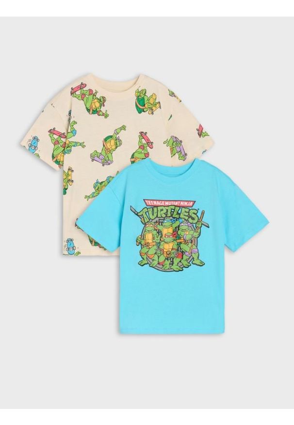 Sinsay - Koszulki 2 pack Teenage Mutant Ninja Turtles - wielobarwny