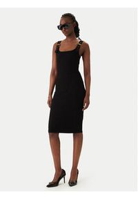 Versace Jeans Couture Sukienka codzienna 80HAO943 J0198 Czarny Slim Fit. Okazja: na co dzień. Kolor: czarny. Materiał: bawełna. Typ sukienki: proste. Styl: casual #4