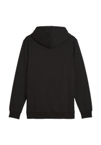Puma - Damska Bluza Z Kapturem Ess+ Lab Z Gradientowym Logo. Typ kołnierza: kaptur. Kolor: czarny. Wzór: gradientowy