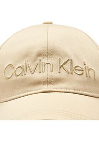Calvin Klein Czapka z daszkiem Must Minimum Logo K60K610613 Beżowy. Kolor: beżowy. Materiał: materiał, bawełna