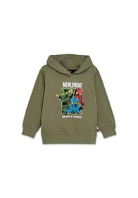 Bluza Dziecięca z Kapturem LEGO Ninjago Scout 600 Zielona. Typ kołnierza: kaptur. Kolor: zielony #1