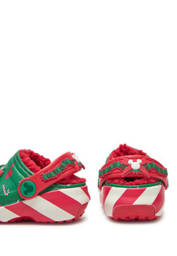 Crocs Klapki Classic Mickey Xmass Lined Clog T 210815 Zielony. Kolor: zielony