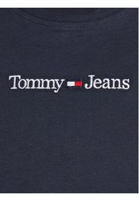 Tommy Jeans T-Shirt Serif Linear DW0DW15049 Granatowy Regular Fit. Kolor: niebieski. Materiał: bawełna #3