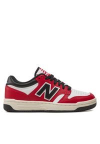 New Balance Sneakersy GSB480TT Czerwony. Kolor: czerwony. Materiał: skóra