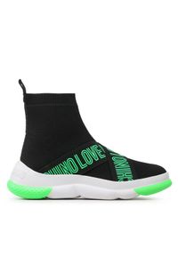 Love Moschino - LOVE MOSCHINO Sneakersy JA15224G0FIZH00B Czarny. Kolor: czarny. Materiał: materiał