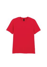 GILDAN - Bawełniana Koszulka Unisex Dla Dorosłych W Miękkim Stylu. Kolor: czerwony. Materiał: bawełna