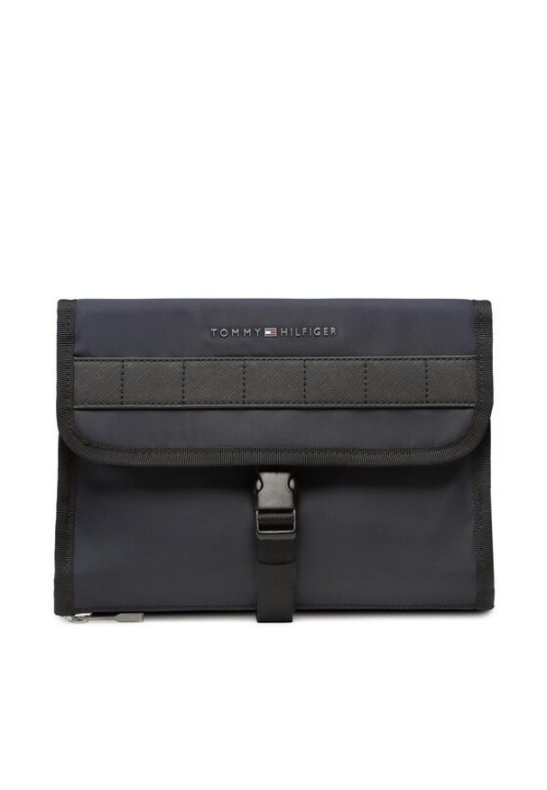 TOMMY HILFIGER - Tommy Hilfiger Kosmetyczka Th Elevated Nylon Washbag AM0AM10979 Granatowy. Kolor: niebieski. Materiał: materiał