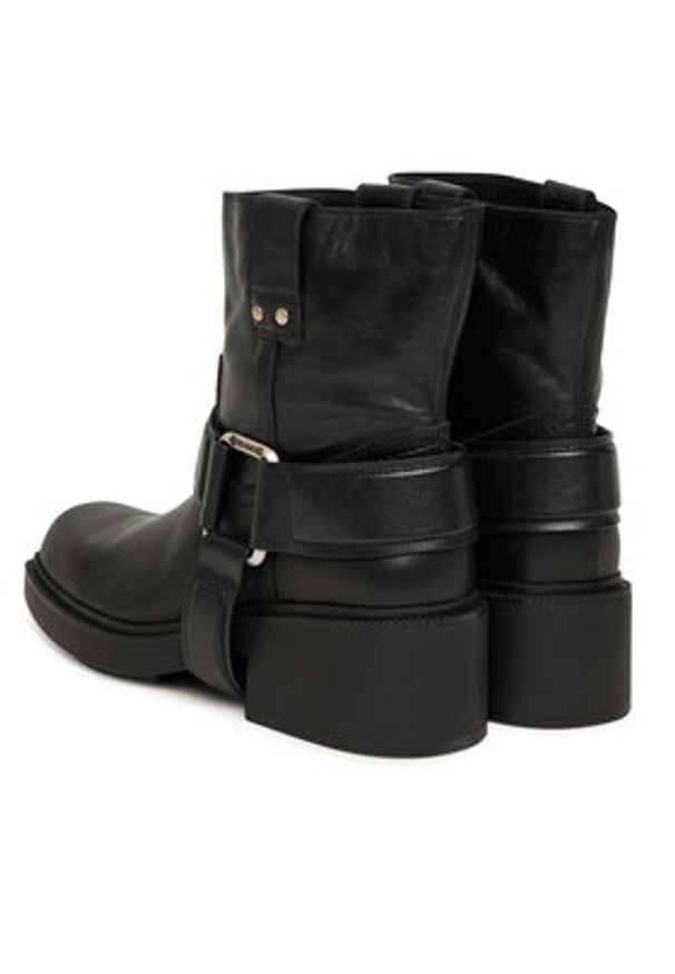 Vic Matié Botki 1H4150D_F06F150101 Czarny. Kolor: czarny. Materiał: skóra