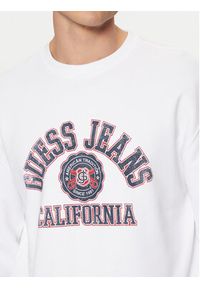 Guess Jeans Bluza M5RQ40 KCPR1 Biały Regular Fit. Kolor: biały. Materiał: bawełna