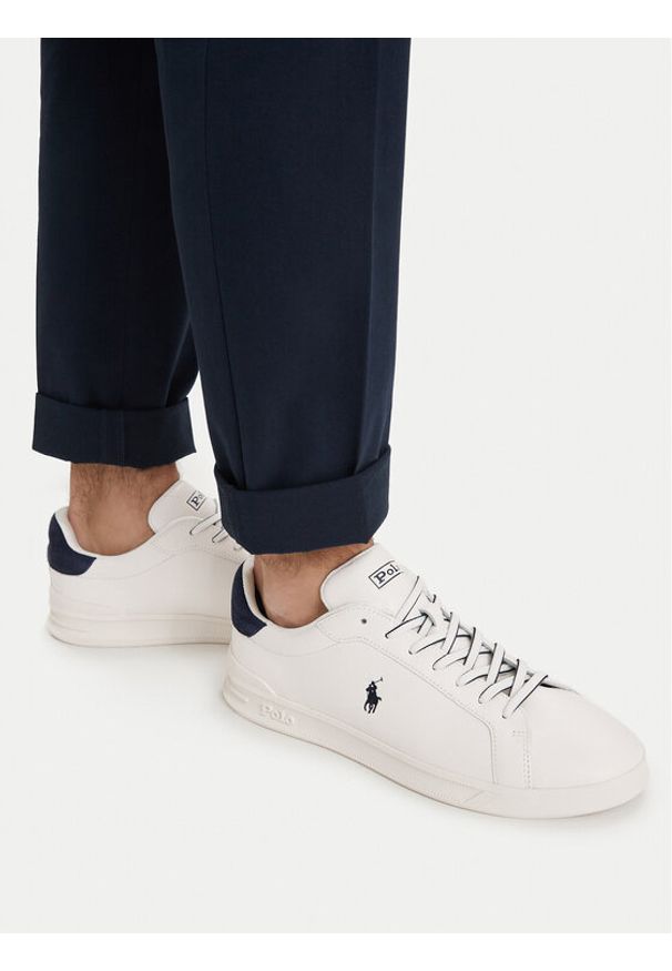Polo Ralph Lauren Sneakersy 809P01615002 Biały. Kolor: biały. Materiał: skóra