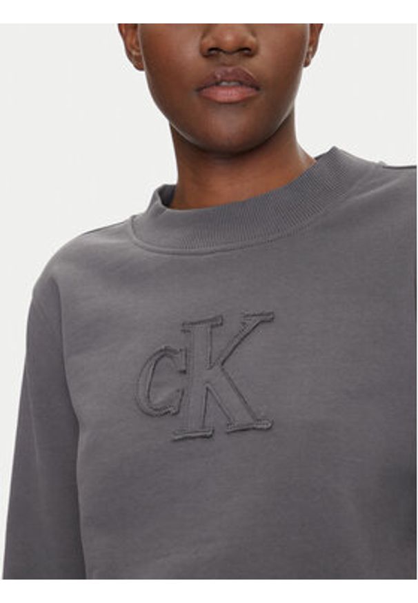 Calvin Klein Jeans Bluza J20J225363 Szary Regular Fit. Kolor: szary. Materiał: bawełna