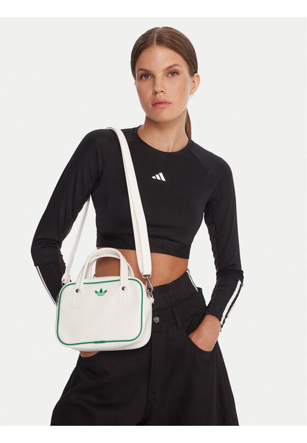 Adidas - adidas Torebka Adicolor XS JX7873 Biały. Kolor: biały. Materiał: skórzane
