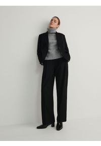 Reserved - Sweter z wełną - szary. Kolor: szary. Materiał: wełna #1