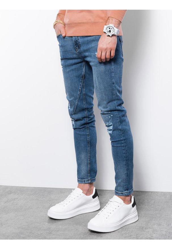 Niebieskie spodnie Ombre Clothing