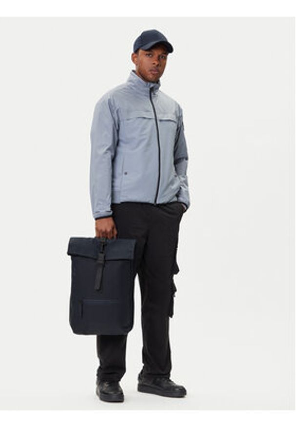 Rains Plecak Rolltop Rucksack W3 13320 Granatowy. Kolor: niebieski. Materiał: materiał