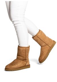 Ugg - Buty zimowe damskie UGG W Classic Short II (1016223-CHE). Okazja: na plażę. Kolor: brązowy. Materiał: materiał. Sezon: zima. Styl: młodzieżowy #3