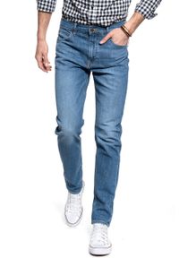 Lee - LEE AUSTIN MĘSKIE SPODNIE JEANSOWE DARK FREEPORT L733PXGQ 112140805 #7