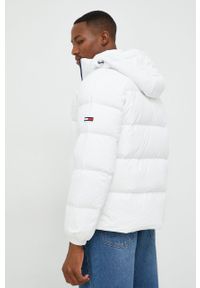 Tommy Jeans kurtka puchowa męska kolor biały zimowa. Okazja: na co dzień. Kolor: biały. Materiał: puch. Sezon: zima. Styl: casual #7