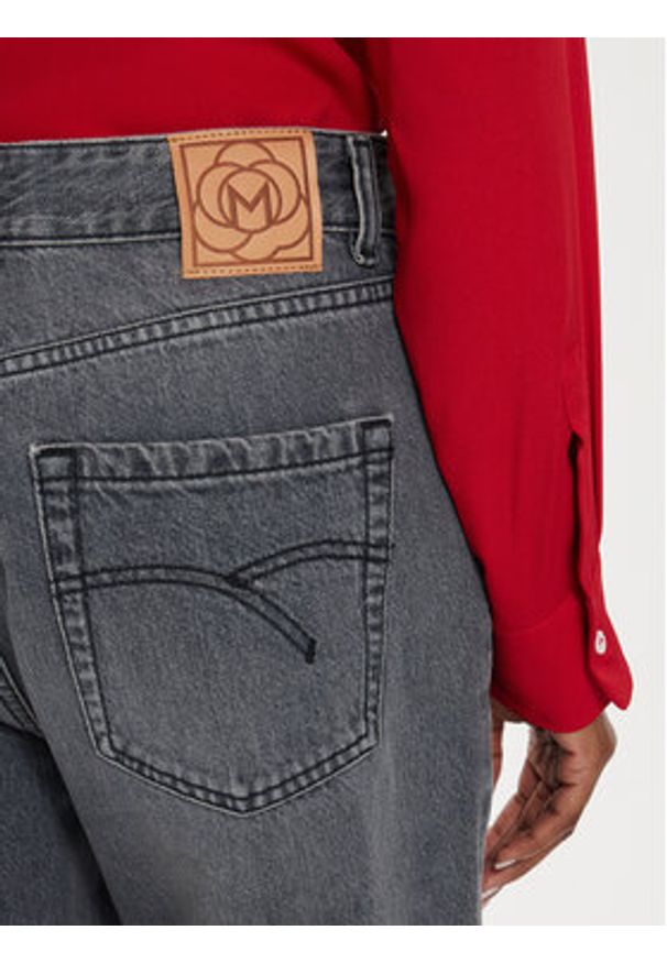 Marella Jeansy 2423186074 Szary Mom Fit. Kolor: szary