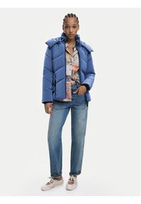 Desigual Kurtka zimowa Lyn 25WWEW60 Niebieski Regular Fit. Kolor: niebieski. Materiał: syntetyk. Sezon: zima