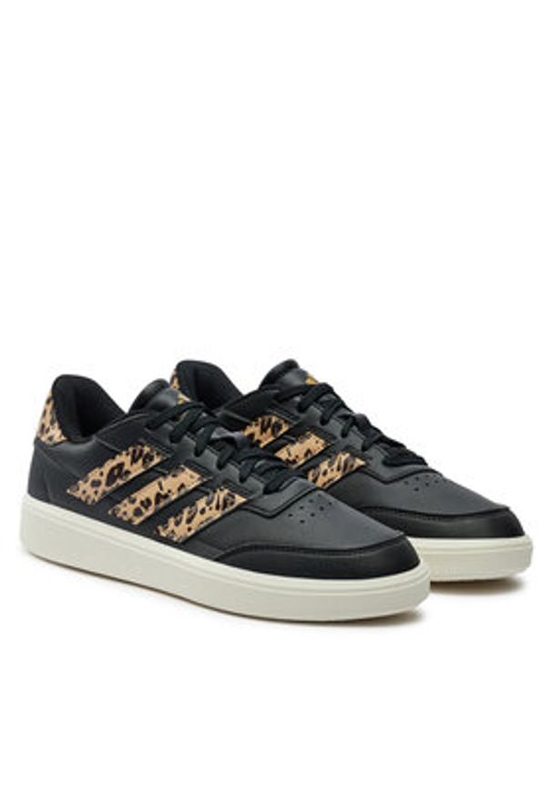 Adidas - adidas Sneakersy Courtblock IH0045 Czarny. Kolor: czarny. Materiał: skóra