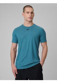 4f - 4F Koszulka treningowa regular szybkoschnąca męska - granatowa 3XL. Kolor: niebieski. Sport: fitness #1