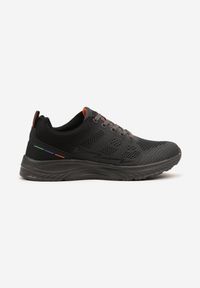 Born2be - Ciemnoszare Buty Sportowe Sneakersy z Perforacją Ziraline. Okazja: na co dzień. Kolor: szary. Szerokość cholewki: normalna
