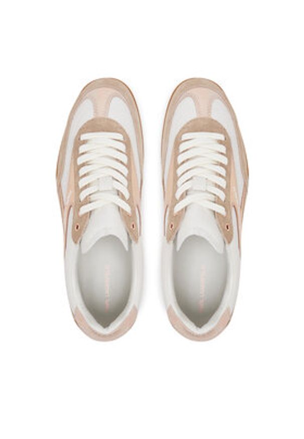 Karl Lagerfeld - KARL LAGERFELD Sneakersy KL63855 Różowy. Kolor: różowy. Materiał: zamsz, skóra