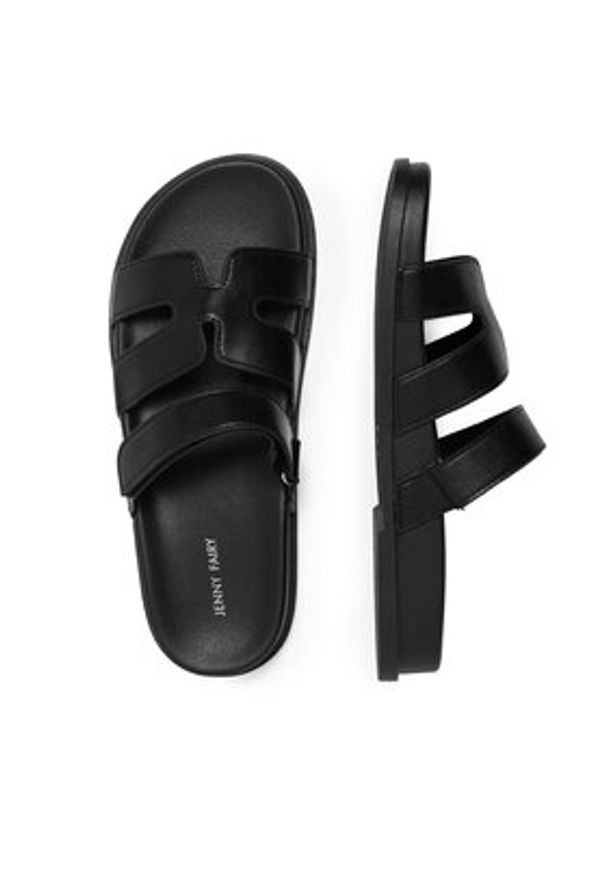 Jenny Fairy Klapki WFA2748-1 Czarny. Kolor: czarny. Materiał: syntetyk