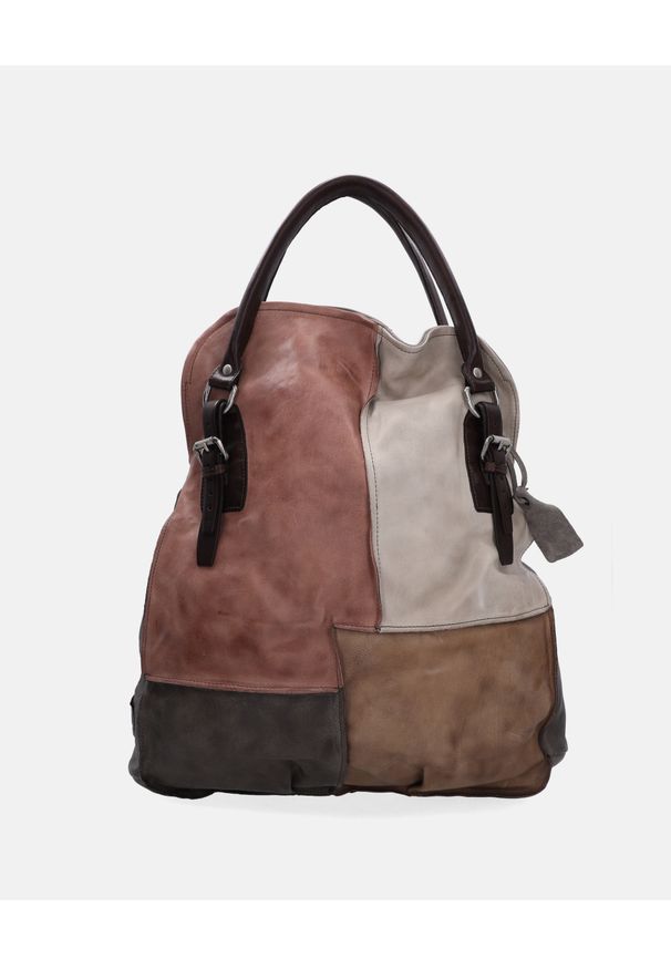 Venezia - DUŻA KOLOROWA TORBA DAMSKA 151595 C-C-G-I-E. Wzór: kolorowy. Materiał: skórzane