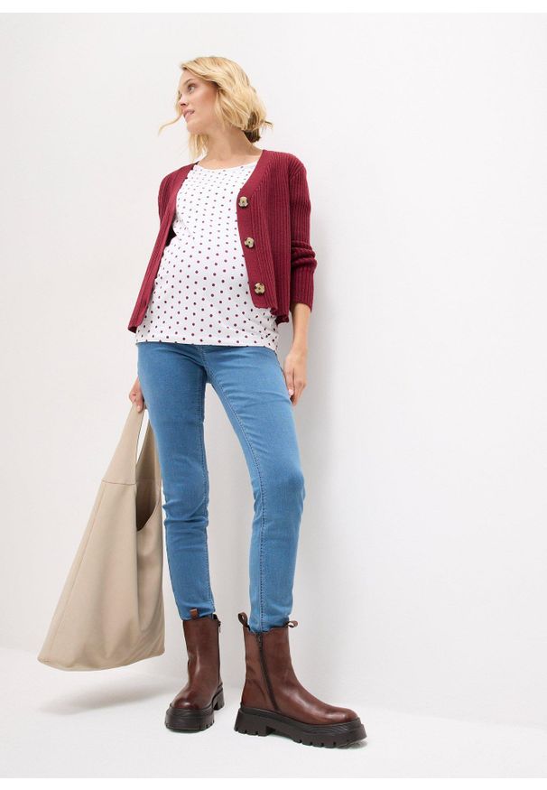 bonprix - Shirt ciążowy (2 szt.), bawełna organiczna. Kolekcja: moda ciążowa. Kolor: fioletowy. Materiał: bawełna. Długość rękawa: krótki rękaw. Długość: krótkie