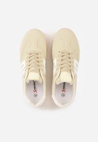 Renee - Żółte Sneakersy w Stylu Klasycznych Tenisówek na Grubej Podeszwie Yenoinne. Kolor: żółty #6