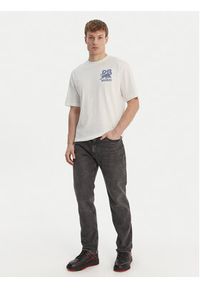 Hugo - HUGO T-Shirt Delel_RB 50564572 Biały Relaxed Fit. Kolor: biały. Materiał: bawełna #4