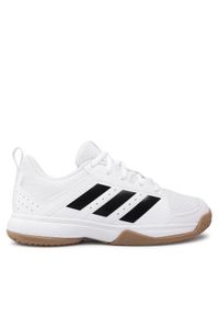 Adidas - adidas Buty Ligra 7 Kids FZ4680 Biały. Kolor: biały. Materiał: materiał