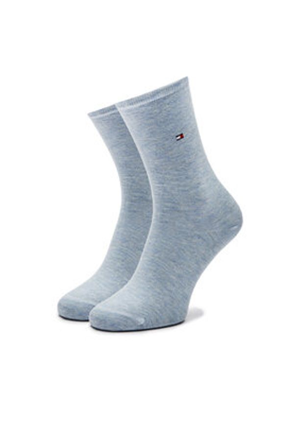 TOMMY HILFIGER - Tommy Hilfiger Skarpety długie 371221106 Niebieski. Kolor: niebieski. Materiał: materiał, bawełna