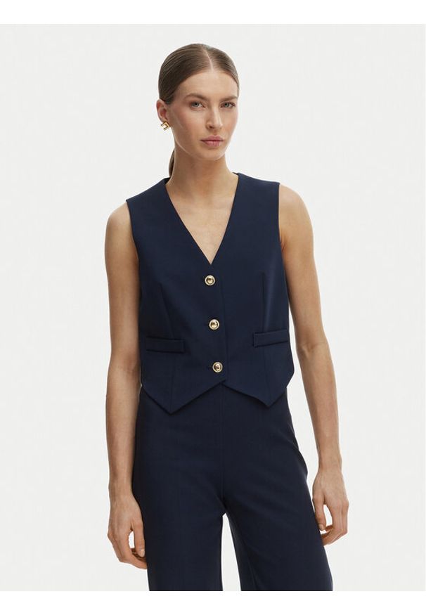 Rinascimento Kamizelka garniturowa CFC0128644003 Granatowy Regular Fit. Kolor: niebieski. Materiał: syntetyk