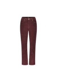 Lee - DAMSKIE SPODNIE MATERIAŁOWE LEE CAROL VELVET BEET 112355238. Materiał: materiał #3